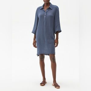 MICHAEL STARS NWOT CECILY DOUBLE GAUZE SHIRT DRESS